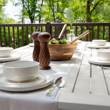 Lehigh 7pc Rectangular Outdoor Dining Set 42in x 84in - Dining Height Dining Highwood USA 