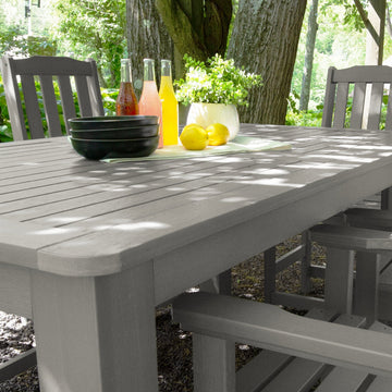 Lehigh 7pc Rectangular Outdoor Dining Set 42in x 72in - Counter Height Dining Highwood USA 