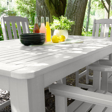 Lehigh 7pc Rectangular Outdoor Dining Set 42in x 72in - Counter Height Dining Highwood USA 