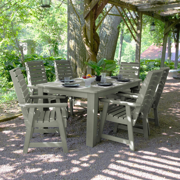 Weatherly 7pc Rectangular Dining Set 42in x 72in - Dining Height Dining Highwood USA 