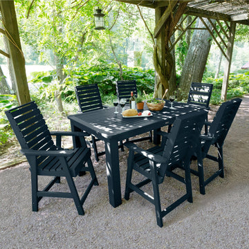 Weatherly 7pc Rectangular Dining Set 42in x 72in - Counter Height Dining Highwood USA 