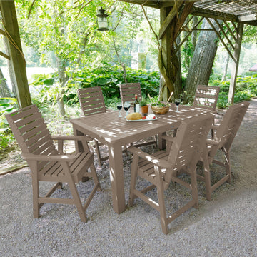 Weatherly 7pc Rectangular Dining Set 42in x 72in - Counter Height Dining Highwood USA 