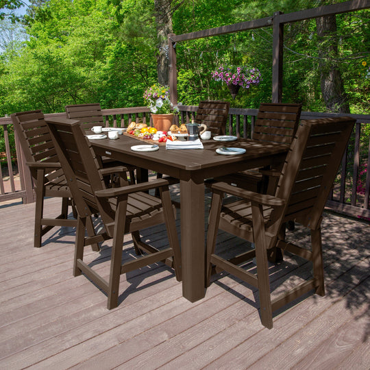Weatherly 7pc Counter height Dining Set (42” x 84”) Dining Highwood USA 