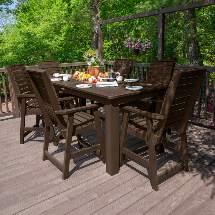 Weatherly 7pc Counter height Dining Set (42” x 84”) Dining Highwood USA 