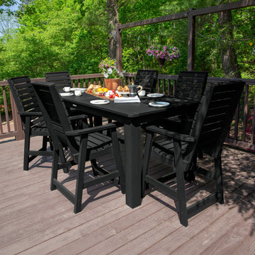 Weatherly 7pc Counter height Dining Set (42” x 84”) Dining Highwood USA 