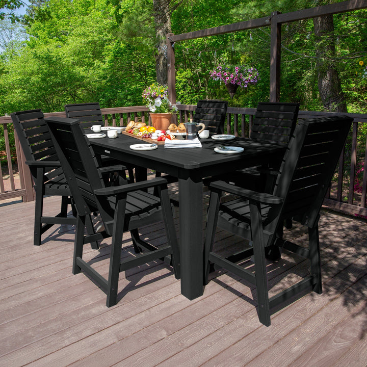 Weatherly 7pc Counter height Dining Set (42” x 84”) Dining Highwood USA 