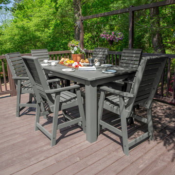 Weatherly 7pc Counter height Dining Set (42” x 84”) Dining Highwood USA 