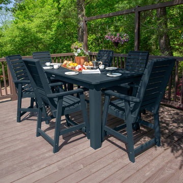 Weatherly 7pc Counter height Dining Set (42” x 84”) Dining Highwood USA 