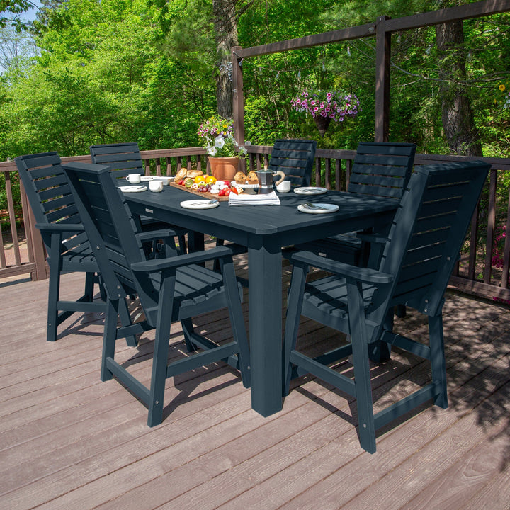 Weatherly 7pc Counter height Dining Set (42” x 84”) Dining Highwood USA 