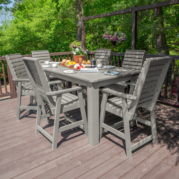 Weatherly 7pc Counter height Dining Set (42” x 84”) Dining Highwood USA 