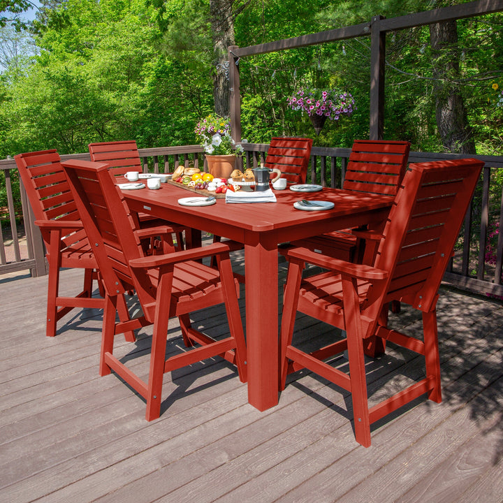 Weatherly 7pc Counter height Dining Set (42” x 84”) Dining Highwood USA 