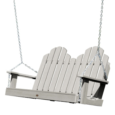 Classic Westport Porch Swing BenchSwing Highwood USA Harbor Gray 