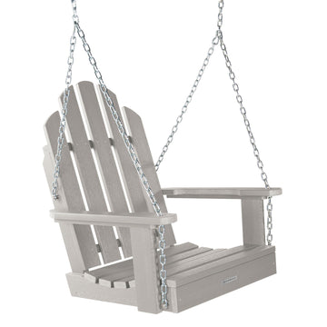 Classic Westport Single Seat Swing BenchSwing Highwood USA Harbor Gray 