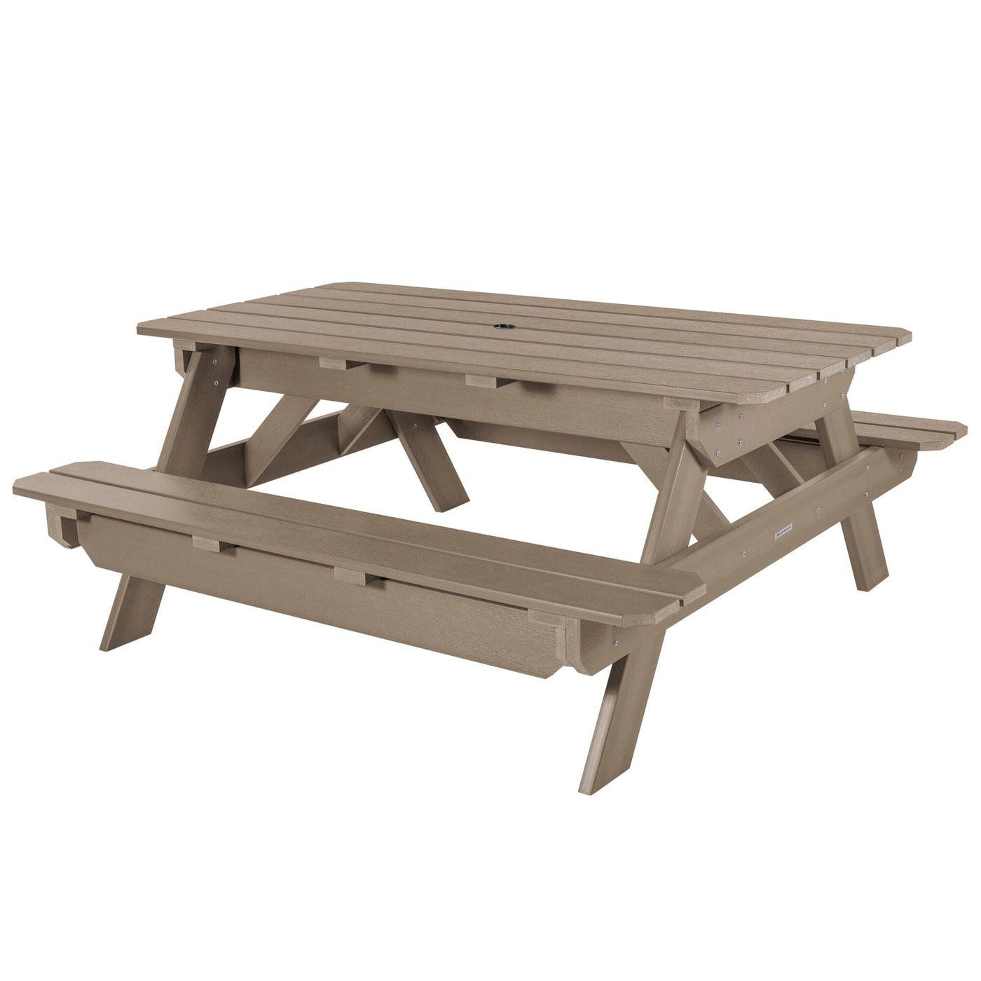 Hometown Picnic Table Dining Highwood USA Woodland Brown 