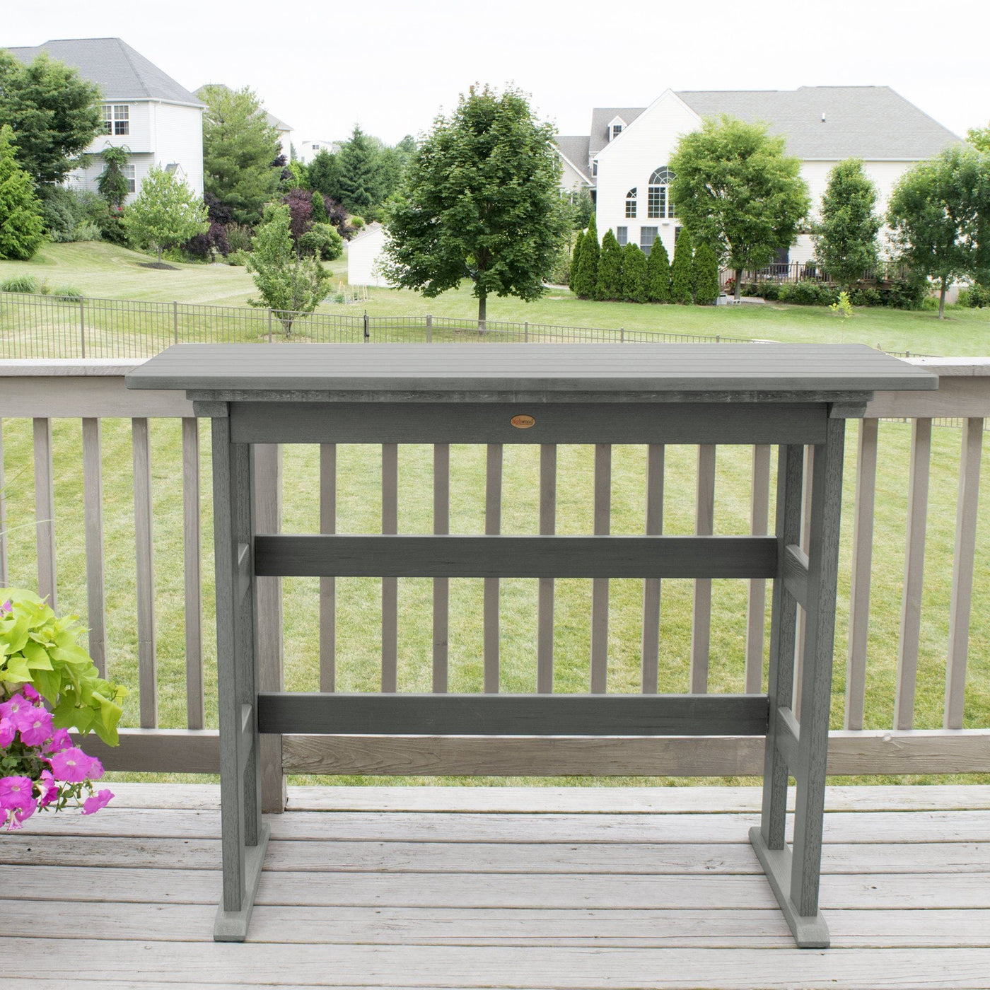 Refurbished Lehigh Bar Height Balcony Table Balcony Table Highwood USA 