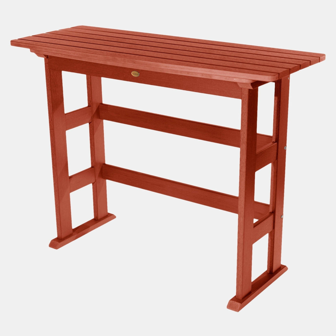 Refurbished Lehigh Bar Height Balcony Table Balcony Table Highwood USA Rustic Red 