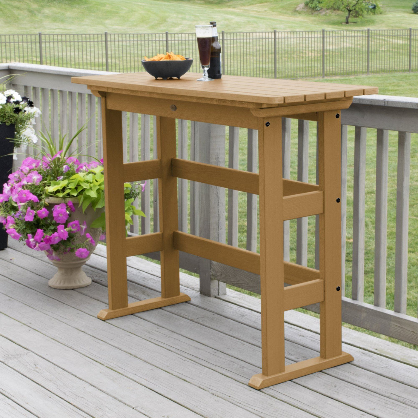 Refurbished Lehigh Bar Height Balcony Table Balcony Table Highwood USA 