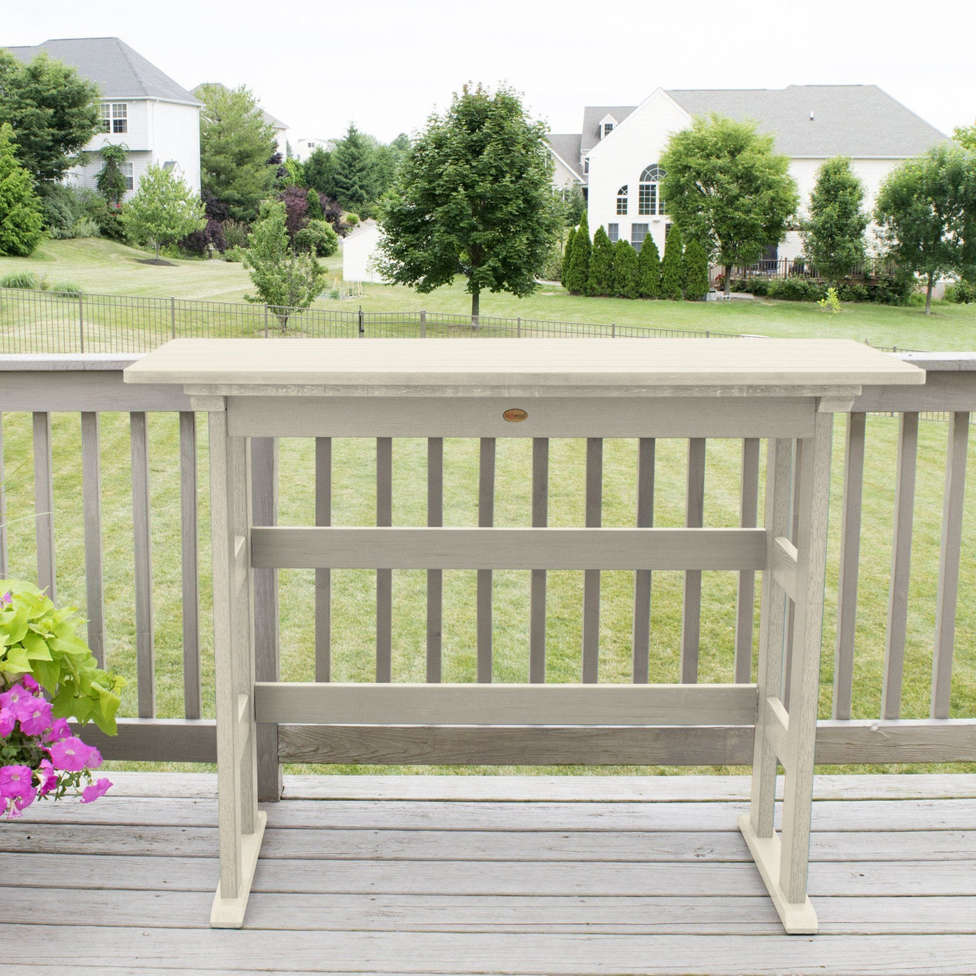 Refurbished Lehigh Bar Height Balcony Table Balcony Table Highwood USA 