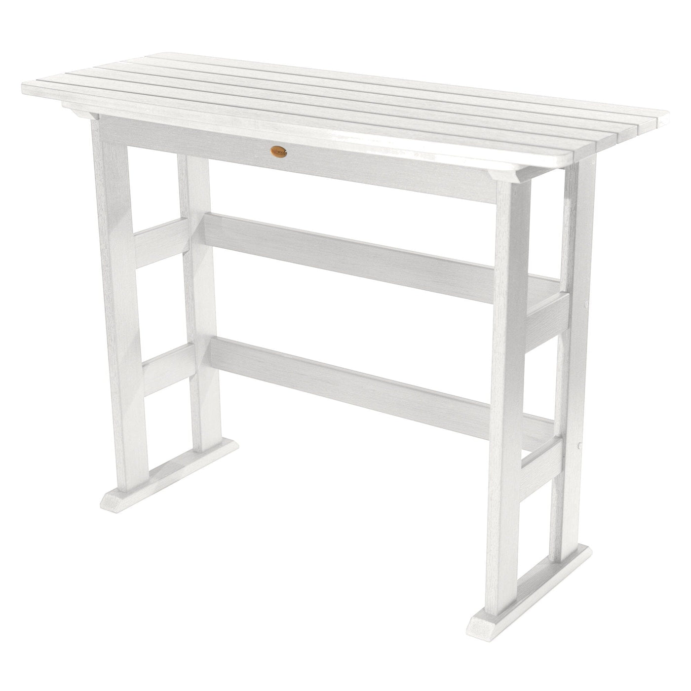 Refurbished Lehigh Bar Height Balcony Table Balcony Table Highwood USA White 