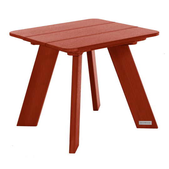 Italica Modern Side Table Table Highwood USA Rustic Red 