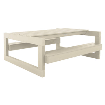 Monroe Modern Picnic Table Table Highwood USA Whitewash 