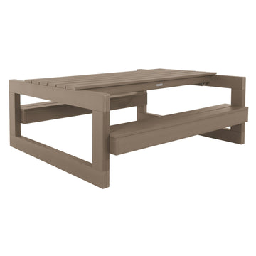 Monroe Modern Picnic Table Table Highwood USA Woodland Brown 