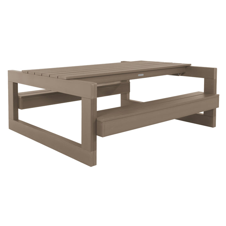 Monroe Modern Picnic Table Table Highwood USA Woodland Brown 