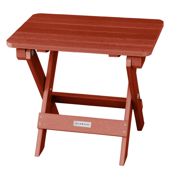 Highwood Folding Adirondack Side Table Table Highwood USA Rustic Red 
