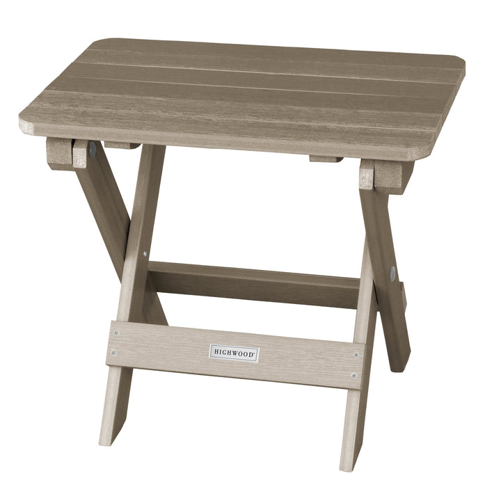 Highwood Folding Adirondack Side Table Table Highwood USA Woodland Brown 