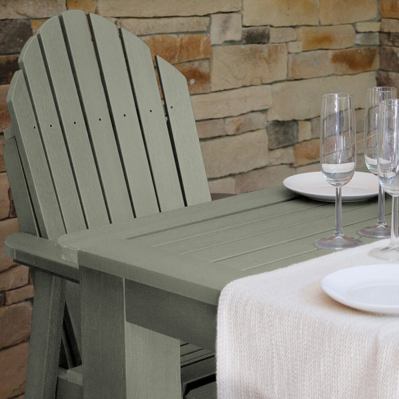 Hamilton 5pc Square Dining Set 42in x 42in - Counter Height Dining Highwood USA 