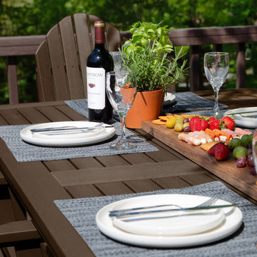 Hamilton 7pc Outdoor Dining Set 42in x 84in - Counter Height Dining Highwood USA 