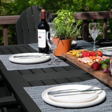 Hamilton 7pc Outdoor Dining Set 42in x 84in - Counter Height Dining Highwood USA 