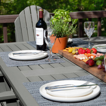 Hamilton 7pc Outdoor Dining Set 42in x 72in - Dining Height Dining Highwood USA 