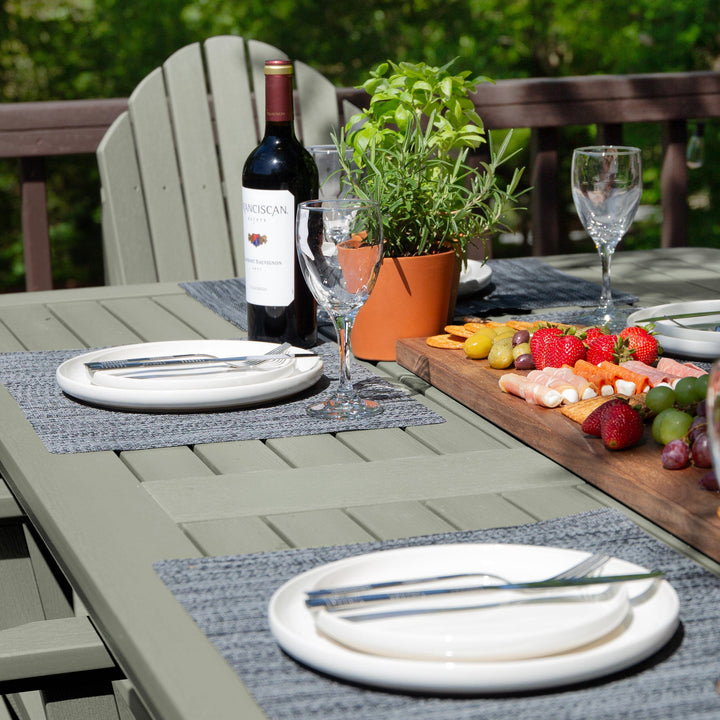 Hamilton 7pc Outdoor Dining Set 42in x 84in - Counter Height Dining Highwood USA 