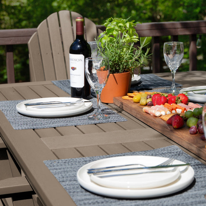 Hamilton 7pc Outdoor Dining Set 42in x 84in - Counter Height Dining Highwood USA 