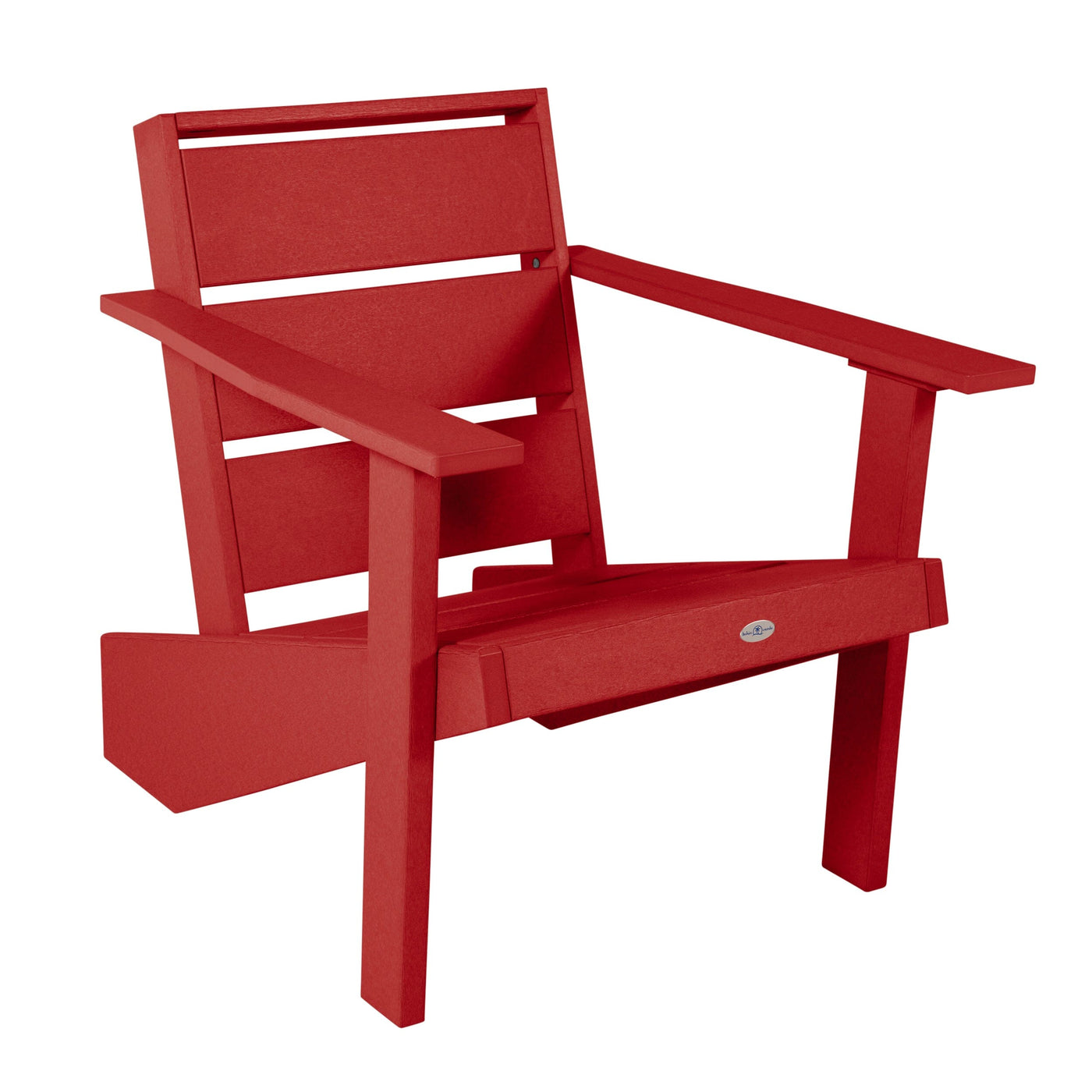 Haven Modern Adirondack Chair Chair Bahia Verde Outdoors Boathouse Red 