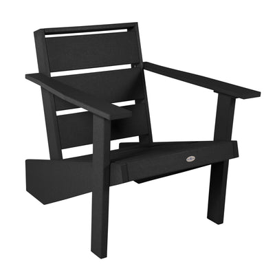 Haven Modern Adirondack Chair Chair Bahia Verde Outdoors Black Sand 