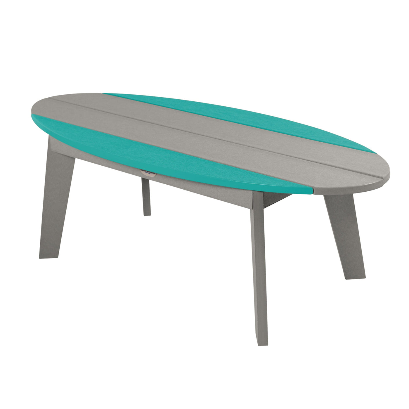 Shoreline Coffee Table Table Bahia Verde Outdoors Seaglass Blue Cove Gray 