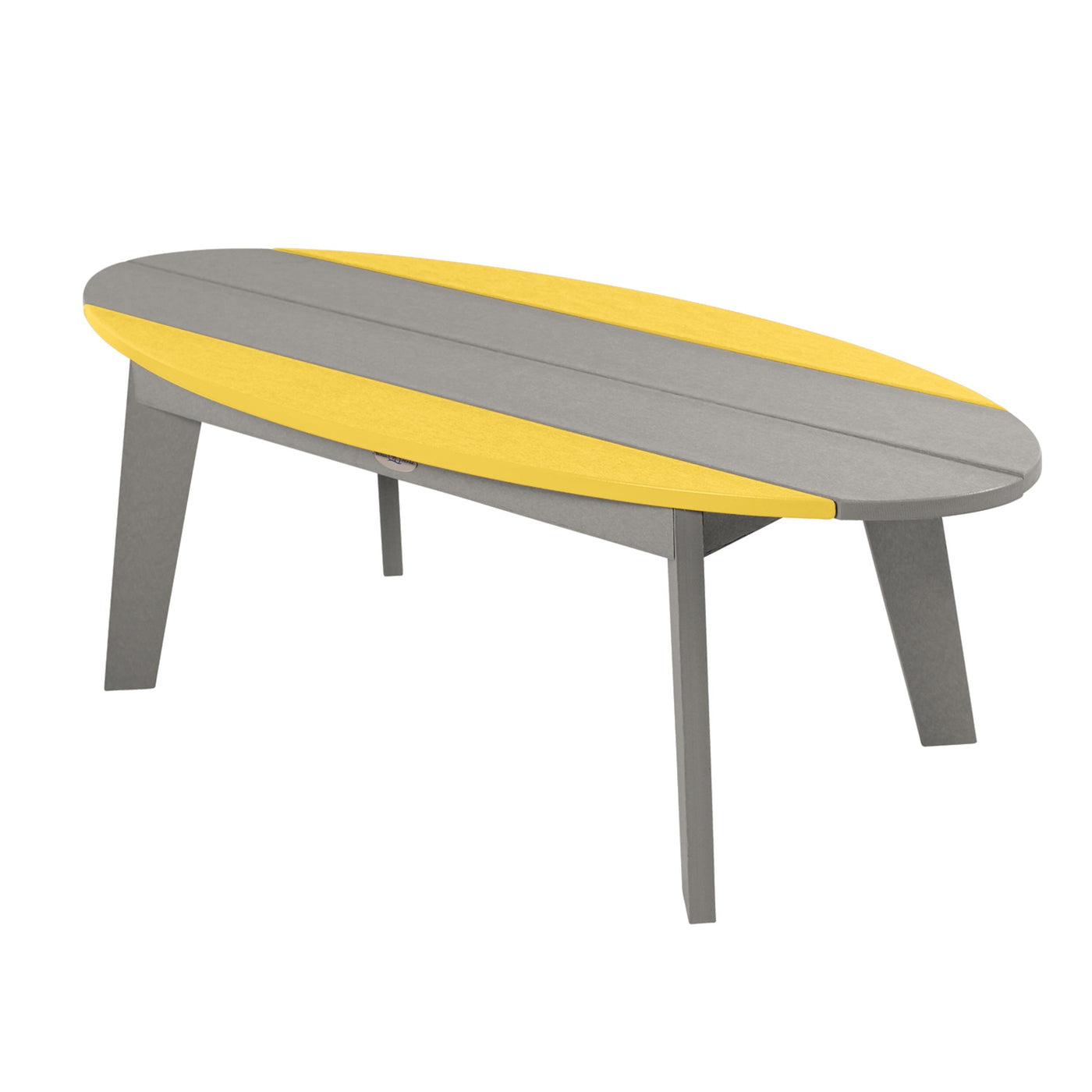 Shoreline Coffee Table Table Bahia Verde Outdoors Sunbeam Yellow Cove Gray 
