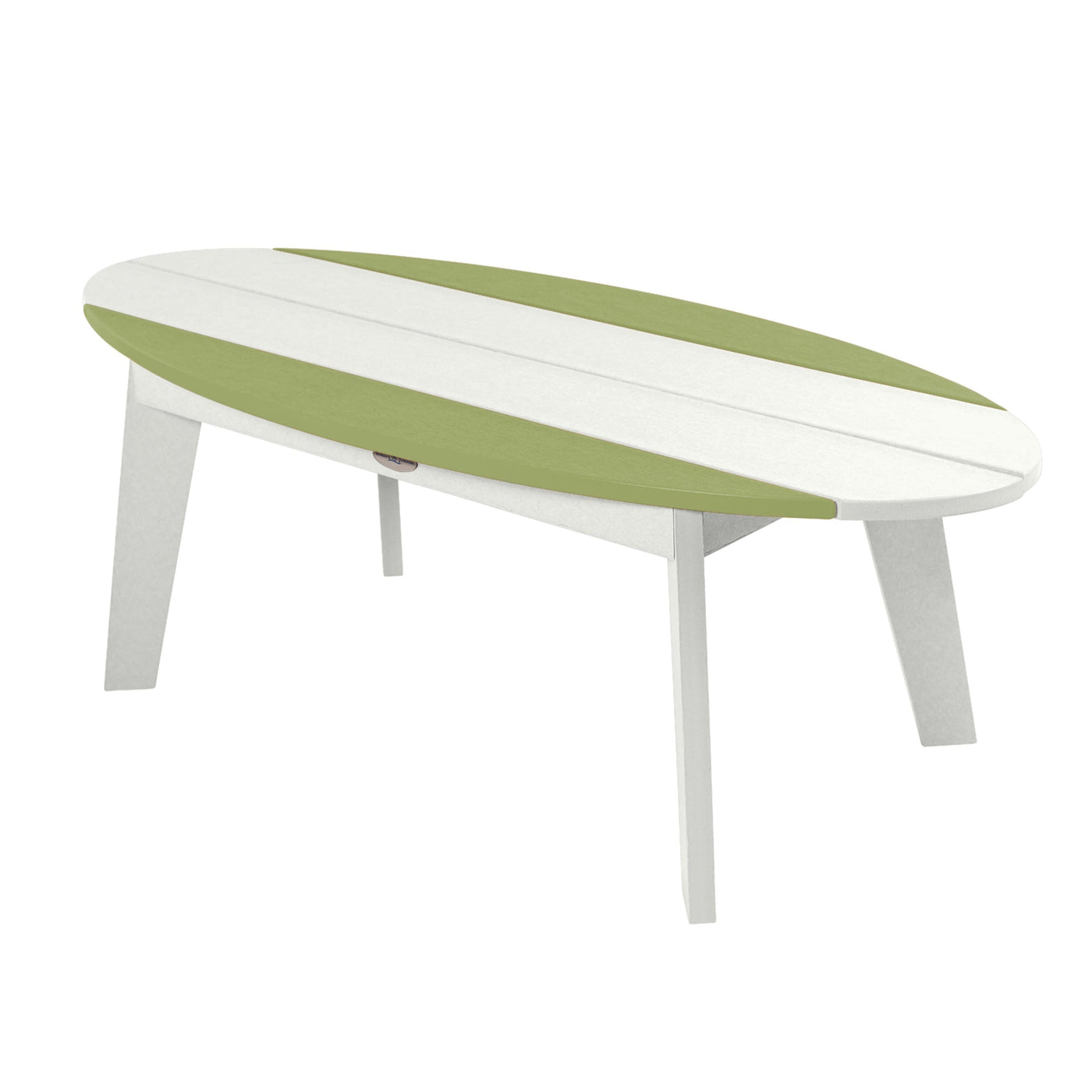 Shoreline Coffee Table Table Bahia Verde Outdoors Palm Green White 