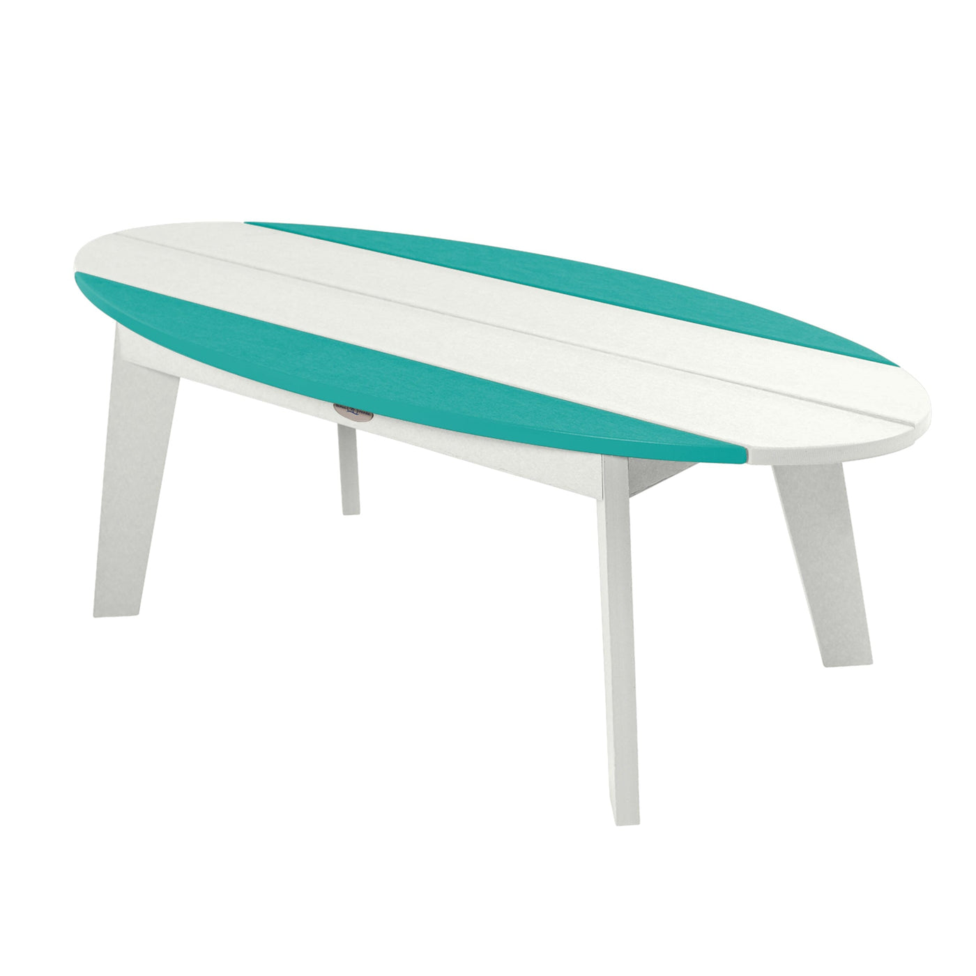 Shoreline Coffee Table Table Bahia Verde Outdoors Seaglass Blue White 