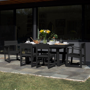 Haven Modern 7 Piece Dining Set Dining Bahia Verde Outdoors 