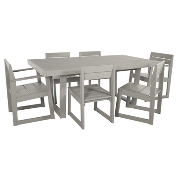 Haven Modern 7 Piece Dining Set Dining Bahia Verde Outdoors Cove Gray 