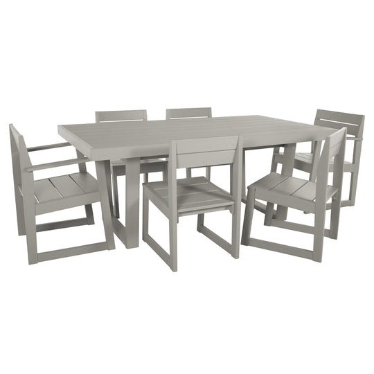 Haven Modern 7 Piece Dining Set Dining Bahia Verde Outdoors Cove Gray 