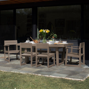Haven Modern 7 Piece Dining Set Dining Bahia Verde Outdoors 