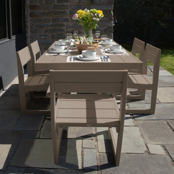 Haven Modern 7 Piece Dining Set Dining Bahia Verde Outdoors 