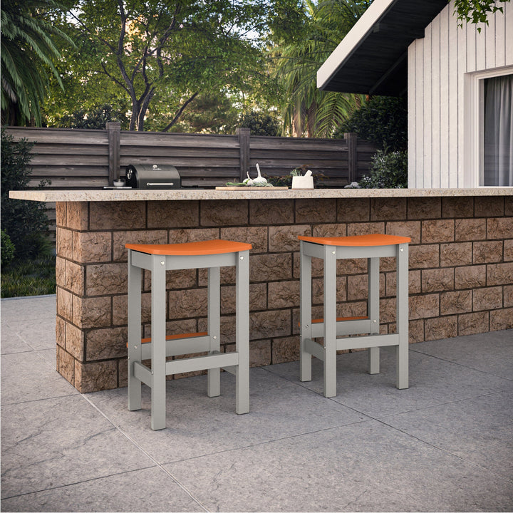 Shoreline Backless Bar-Height Stool Dining Bahia Verde Outdoors 