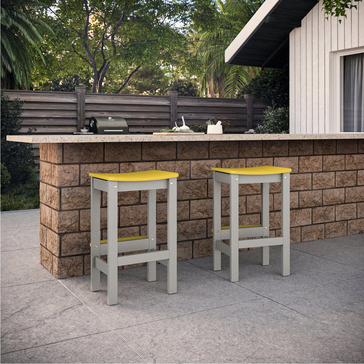 Shoreline Backless Bar-Height Stool Dining Bahia Verde Outdoors 