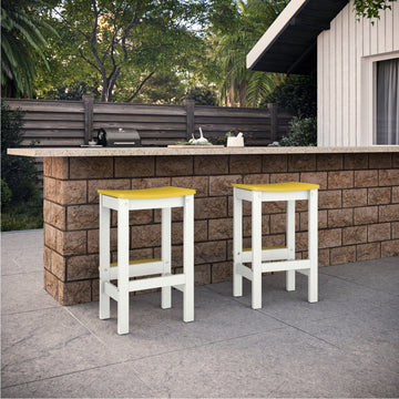 Shoreline Backless Bar-Height Stool Dining Bahia Verde Outdoors 