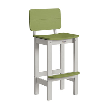 Shoreline Bar-Height Stool Dining Bahia Verde Outdoors Palm Green Cove Gray 